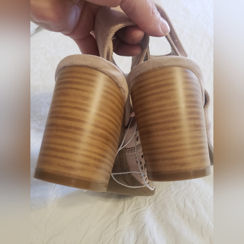 NEW SEYCHELLES NUDE OPEN TOE BOOTIES SIZE :8 1/2 - Picture 9 of 13